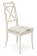 Стул Picasso ( PC-SC ) дерево гевея, 45х53х97см, ivory white (слоновая кость 2-5), Ткань Прованс № 13_