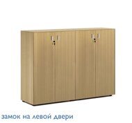 ENZO Шкаф средний H.120, 4 дв СВ.ЭВКАЛИПТ/ХРОМ