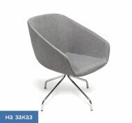 ALMA Кресло посет., металл СЕРЫЙ/ХРОМ