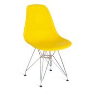 Стул CINDY IRON CHAIR (EAMES) (mod.002)/1 шт в упак. металл, пластик, 51x46x82,5, желтый