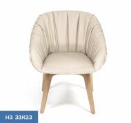 ALMA W SOFT Кресло посет, дер БЕЖЕВЫЙ/КОЖА