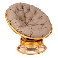 Кресло-качалка "PAPASAN" w 23/01 B/с подушкой/Honey (мед), экошерсть Коричневый, 1811-5_