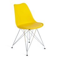 Стул TULIP IRON CHAIR (mod.EC-123)/1 шт в упак. металл/пластик, 54,5*48*83,5см, желтый