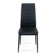 Стул Easy Chair (mod. 24) / 1 шт. в упаковке металл/экокожа, 40x42x95.5см, черный 15411