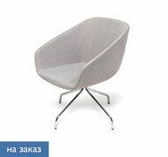 ALMA Кресло посет., металл СЕРЫЙ/ХРОМ