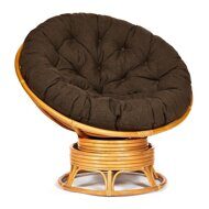 Кресло-качалка "PAPASAN" w 23/01 B/с подушкой/Honey (мед), ткань Коричневый, 3М7-147_