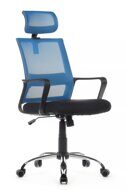 Кресло Riva Chair Mint RCH 1029HB Чёрный/Синий