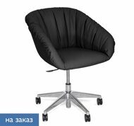 ALMA SOFT Кресло посет, 5-лучI ЧЕРНЫЙ/АЛЮМ